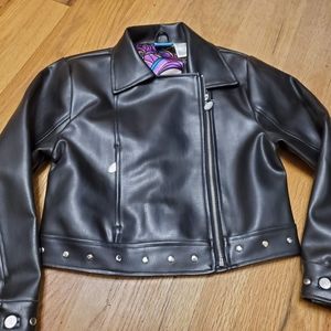 Vintage Lisa Frank Leather Jacket size 10/12
